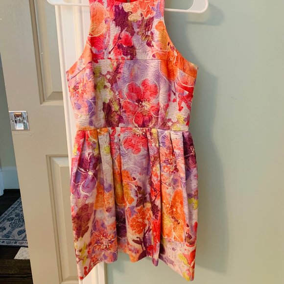 ASOS Pink Floral Dress size 6 - Picture 2 of 2